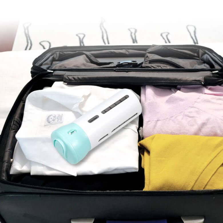 Mini handy dispenser with four small bottle