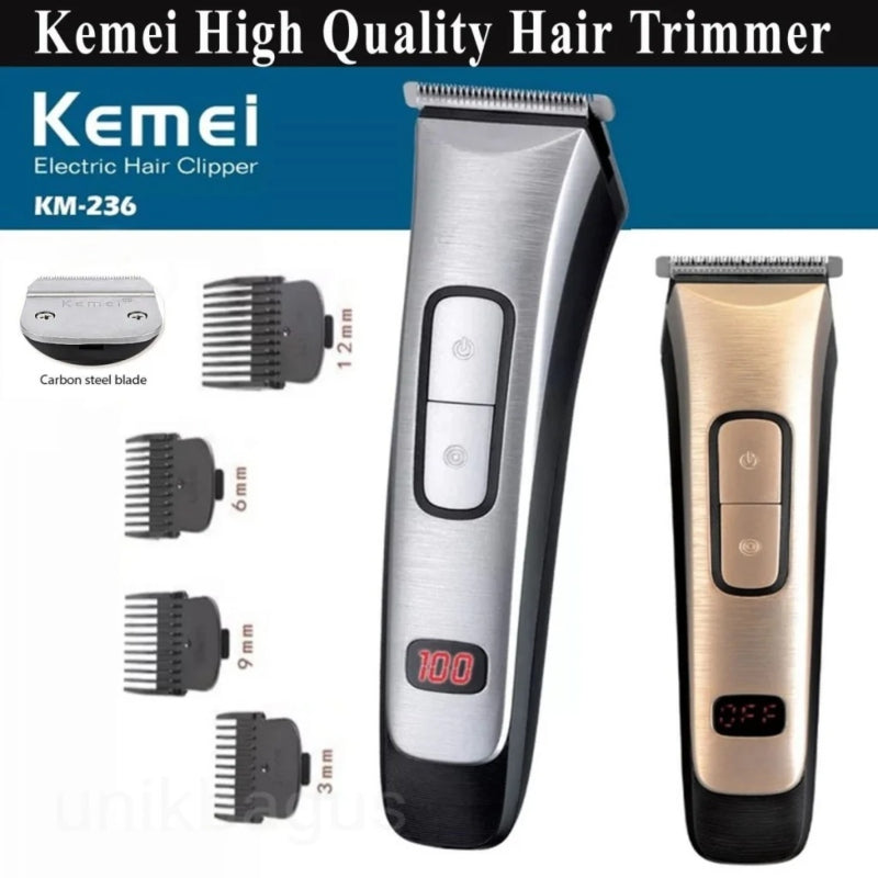Kemei km-236 professional rechargeable barber hair cutting