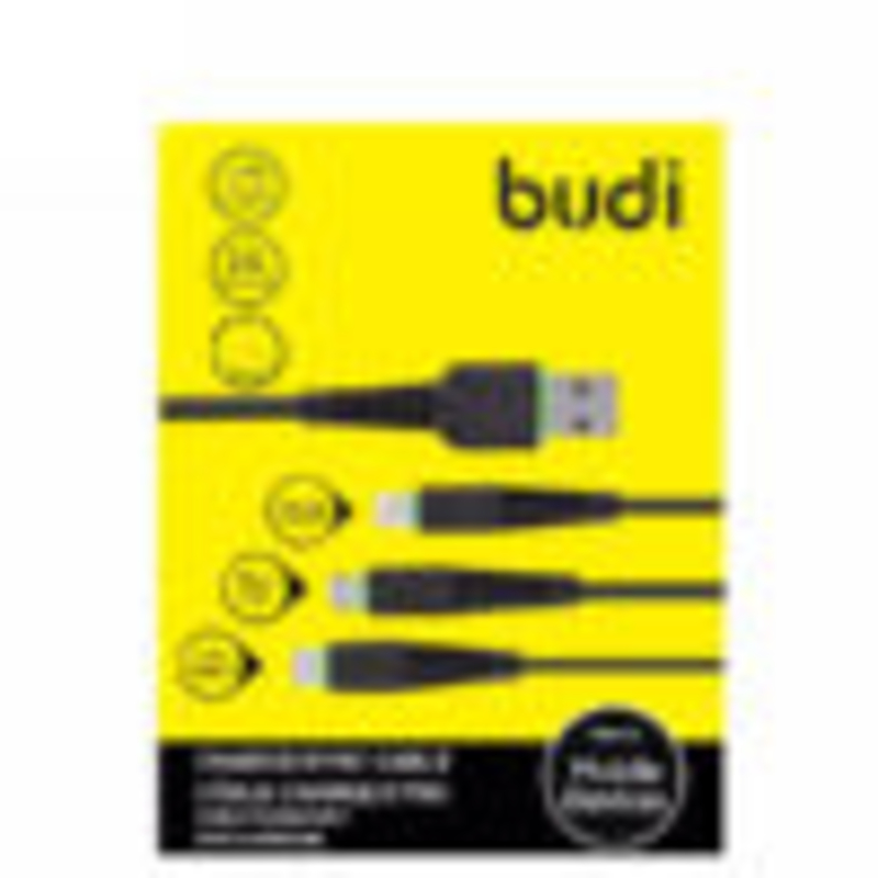 Budi 3in1 charge / sync usb cable m8j150t3
