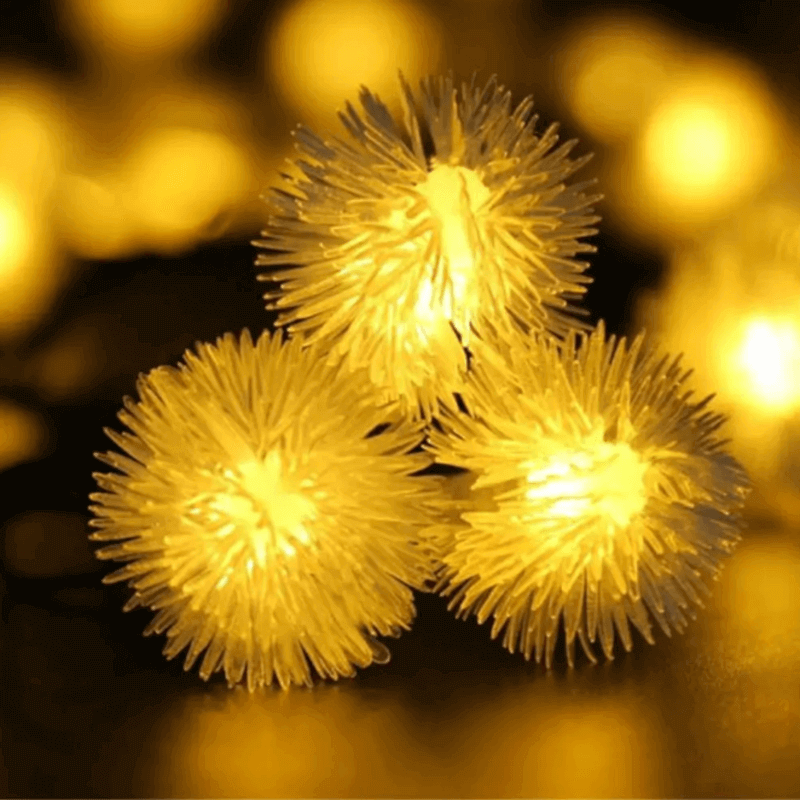 Dandelion solar fairy light