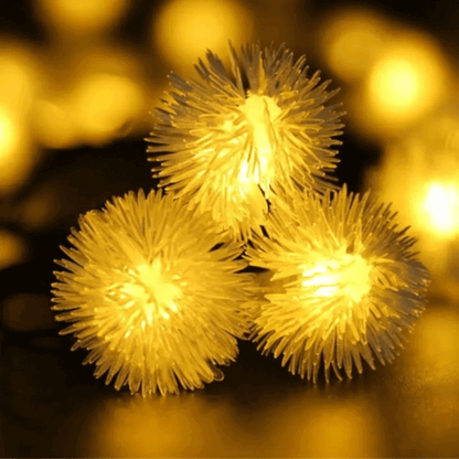 Dandelion solar fairy light