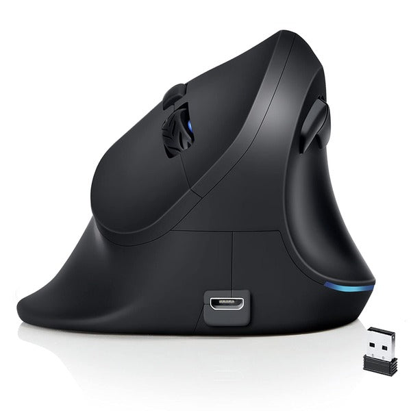 Ergonomic wireless vertical mouse rechargeable built in battery