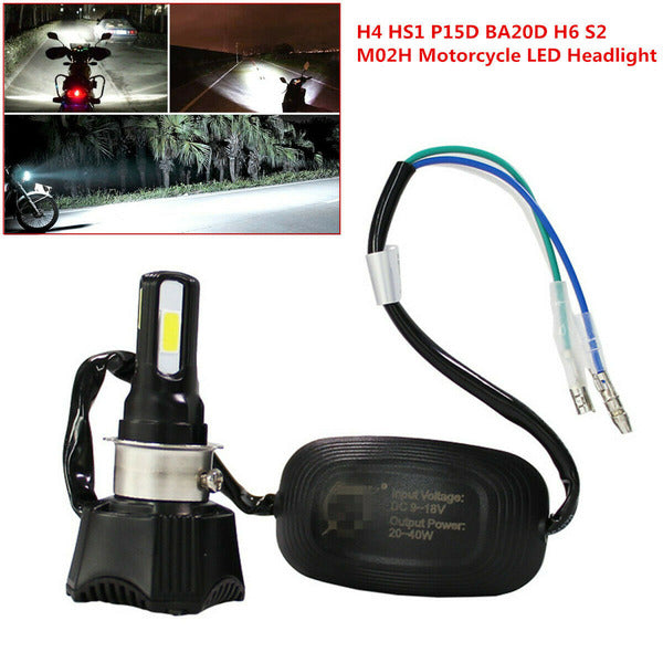 Motorcycle led headlight 40w 4400lm rtd m02h