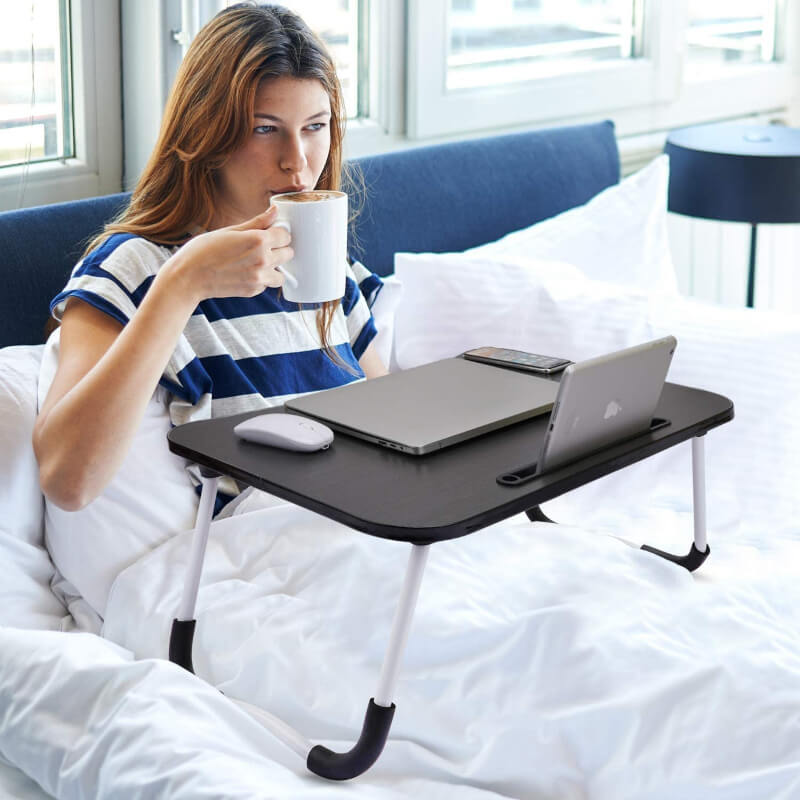 Computer laptop folding table