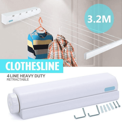 4 ropes indoor retractable clothesline