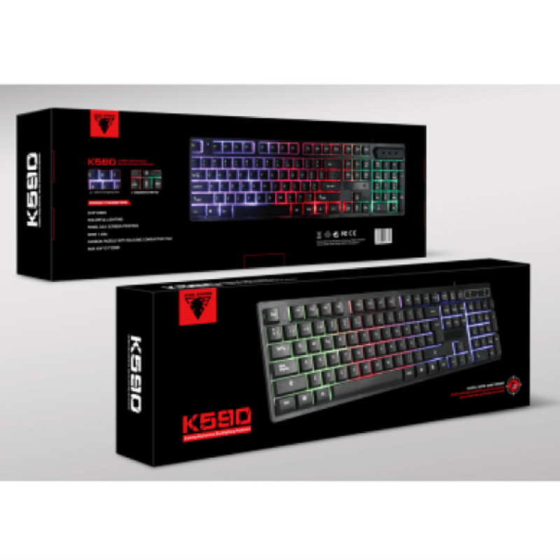 Jedel usb gaming keyboard led backlight k590