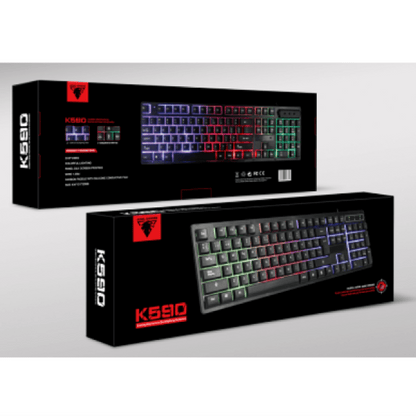 Jedel usb gaming keyboard led backlight k590