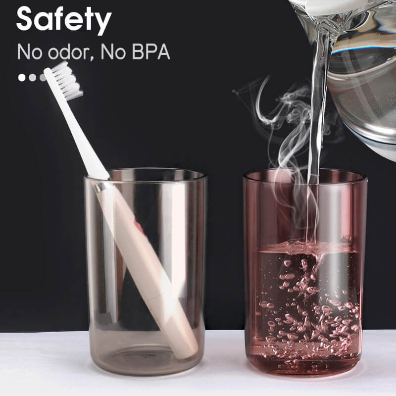 3 Cups Toothbrush holder with Toothpaste Dispenser-Squeezer