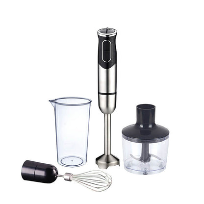 Electric hand blender - chopper food processor - white