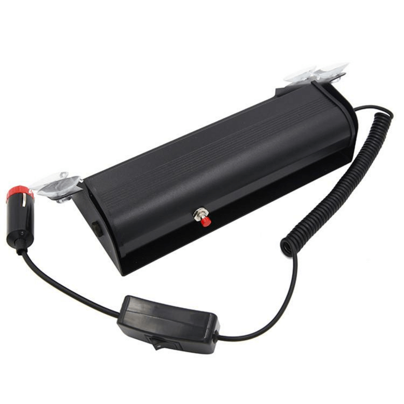 8 led red blue police flash light for dashboard