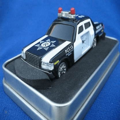 Fossil brand antique police car clock – metal black