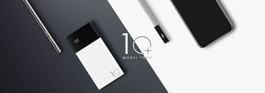 Morui ml20 10000mah lithium polymer power bank with display