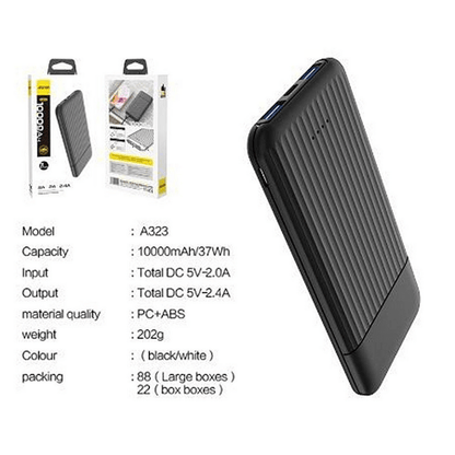 Aspor a323 power bank 10000mah
