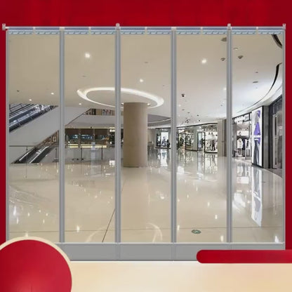 2 PCs AC Cooling Door Curtain, (1 Meter*2 Meter)Air Tight Cooling Proof, Windproof, sound proof, dustproof, Magnetic Self-Adhesive PVC Transparent Soft Curtain