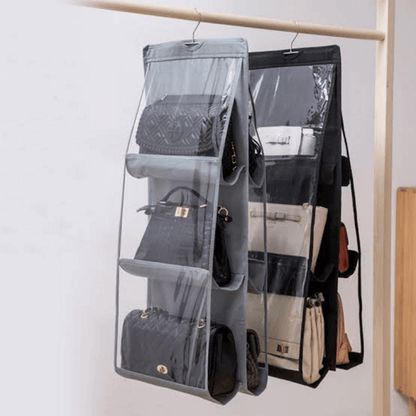 6 pockets multi-functional hanging purse organizer