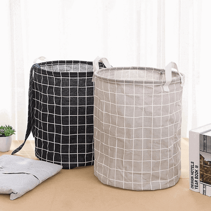 Folding cloth waterproof laundry basket