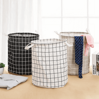 Folding cloth waterproof laundry basket