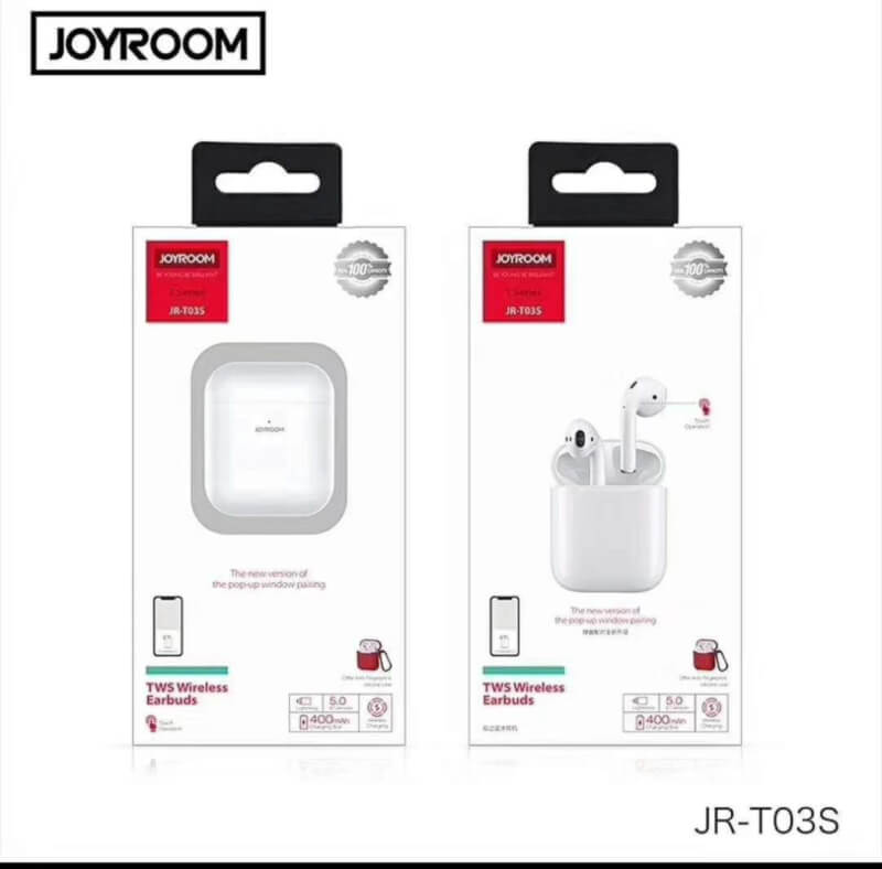 Joyroom jr-t03s tws wireless earbuds with window (orignal)