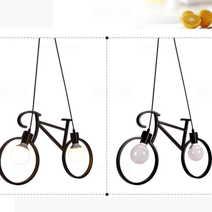 Bicycle shaped bulb holder