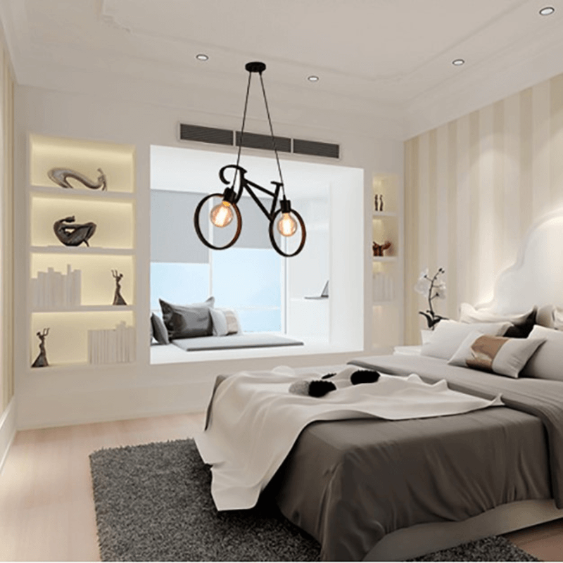 Bicycle shaped bulb holder