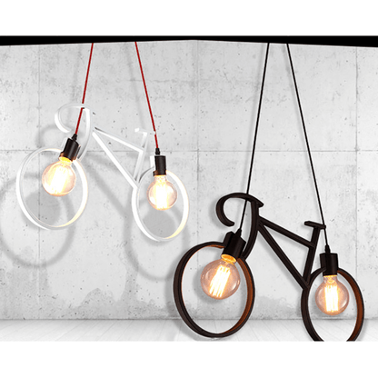Bicycle shaped bulb holder