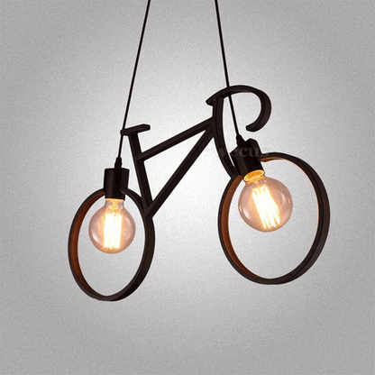 Bicycle shaped bulb holder