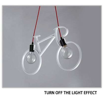 Bicycle shaped bulb holder