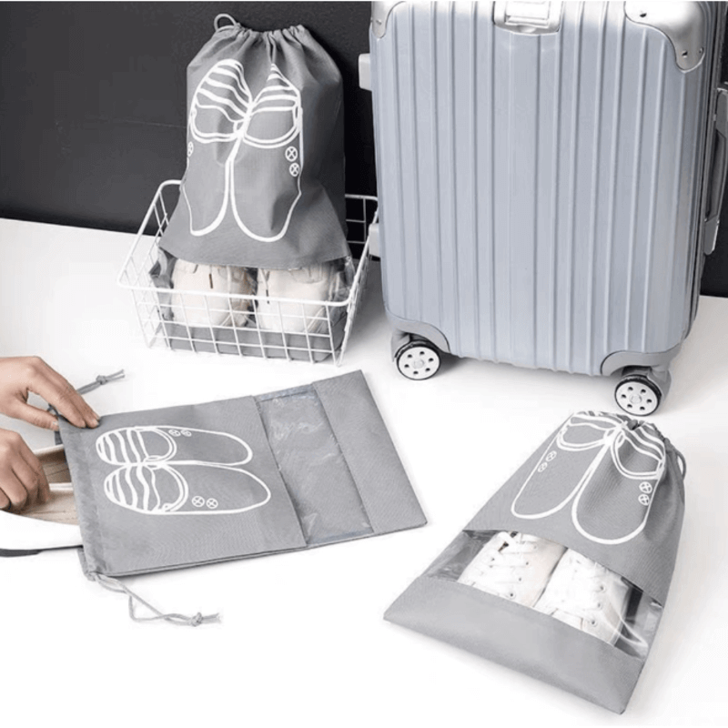 Pack of 2 pocket shoe storage bag