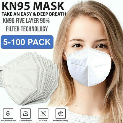 20 pcs kn95 without filter layers medical grade mask