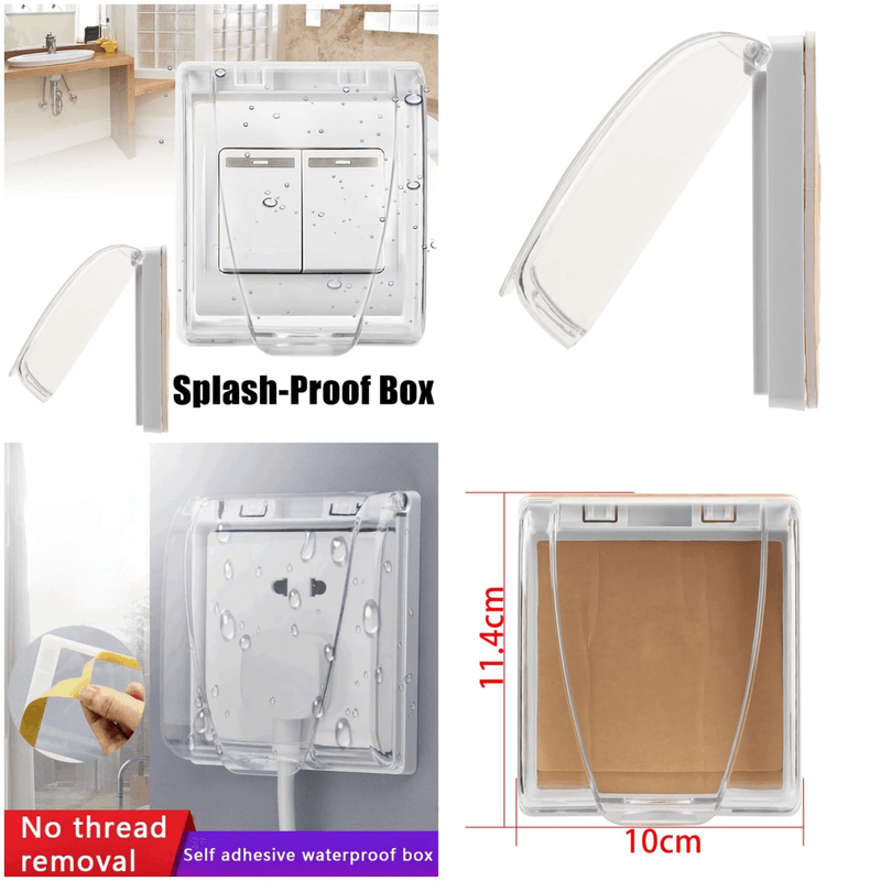 Self adhesive socket switch cover