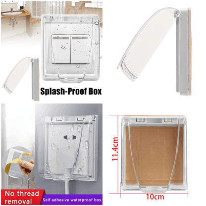 Self adhesive socket switch cover