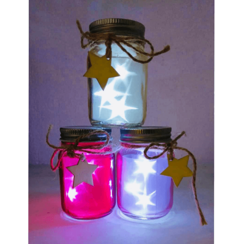 Star mini led jar