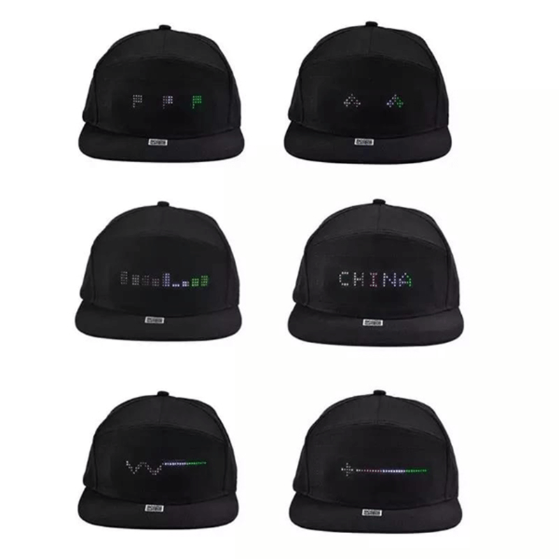 Bluetooth digital led cap