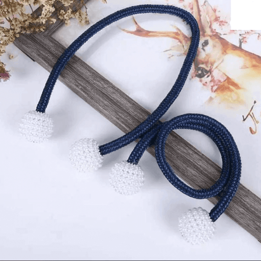 2 pcs magnetic pearl curtain buckle clip