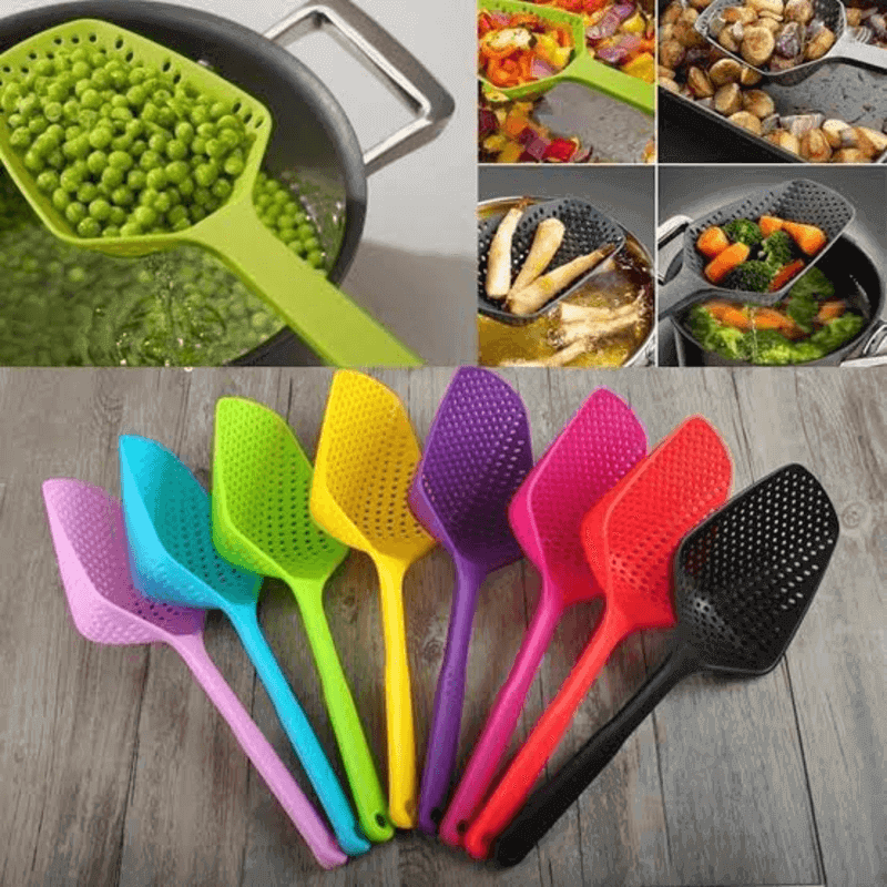 2 pcs kitchen scoop colander strainer