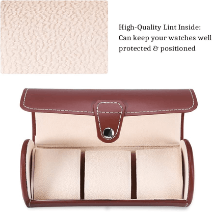 3 slot leather watch organizer