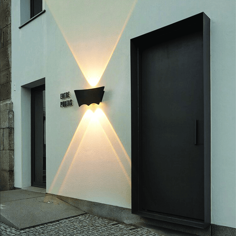 2 in 1 up down bat shaped wall lamp