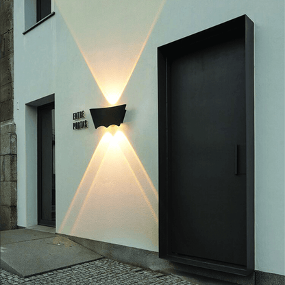 2 in 1 up down bat shaped wall lamp