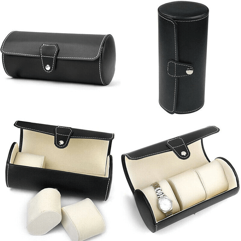 3 slot leather watch organizer