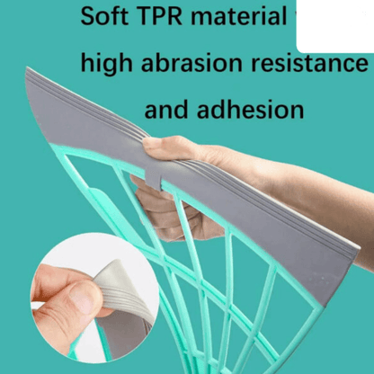 Window washing wiper silicone spatula mop