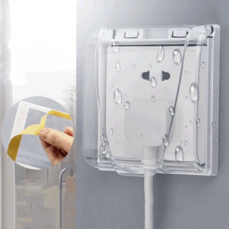 Self adhesive socket switch cover