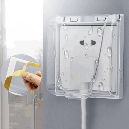 Self adhesive socket switch cover