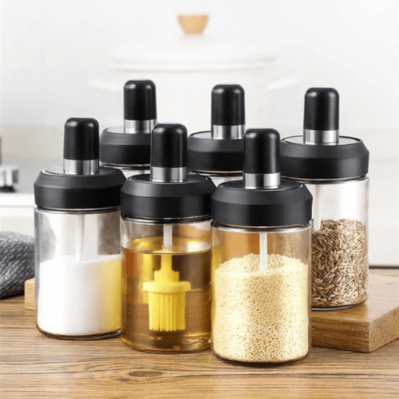 Airtight glass jar spice container bottle 250ml 