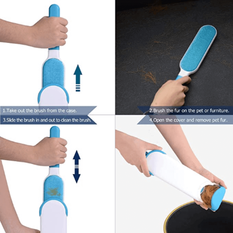 3 pcs reusable pet lint brush hair remover