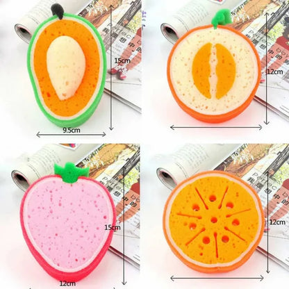 Fruit shaped cleaning sponge