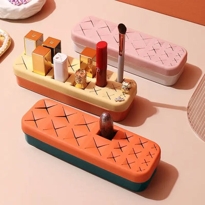 Silicone creative cosmetic display organizer