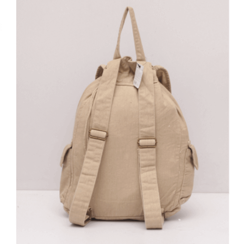 Skin color canvas backpacks for girls