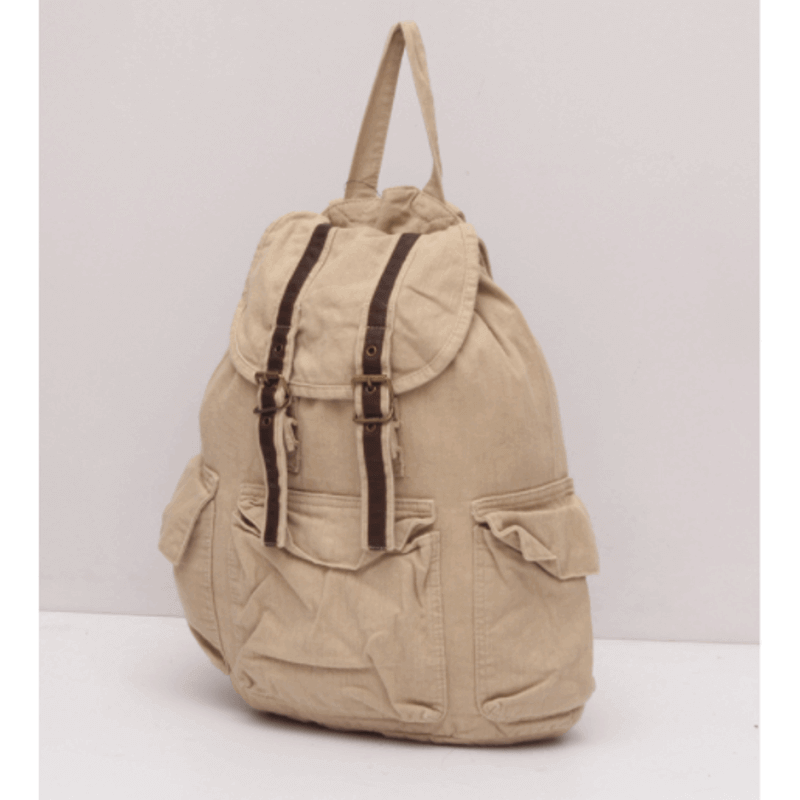 Skin color canvas backpacks for girls