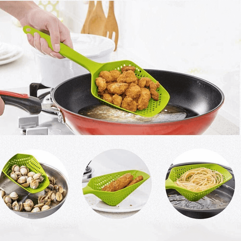 2 pcs kitchen scoop colander strainer