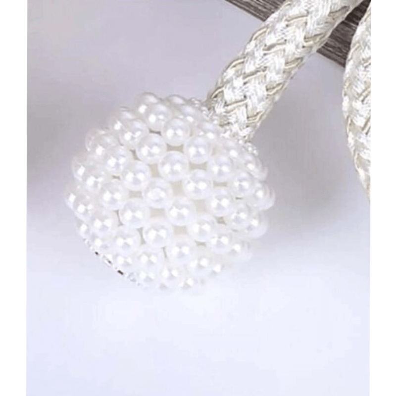 2 pcs magnetic pearl curtain buckle clip